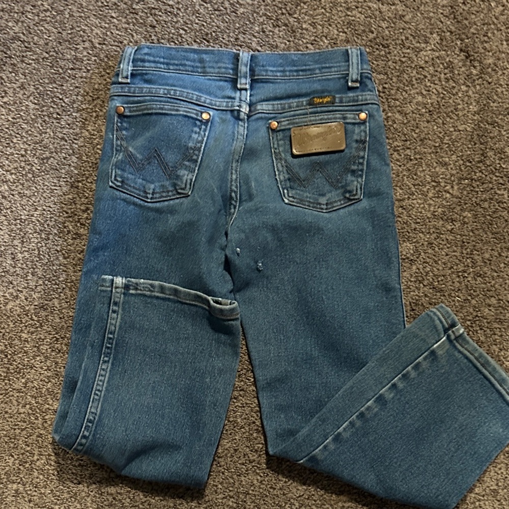 Wrangler Men's Classic Blue Straight Jeans
